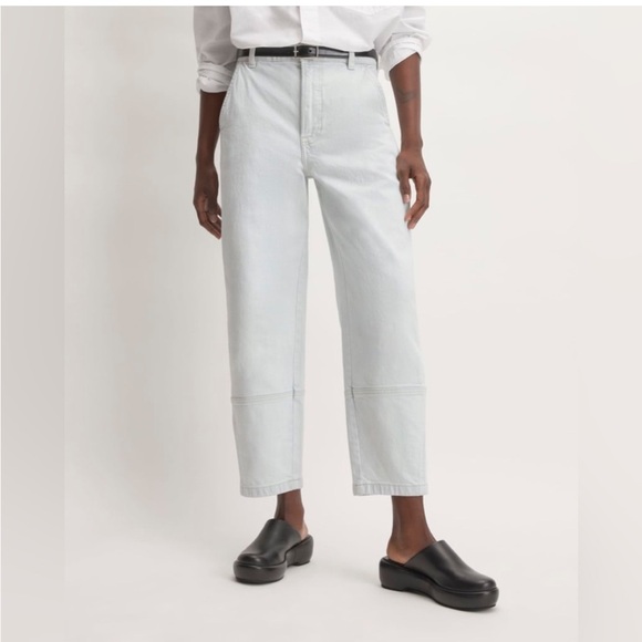 Everlane The Utility Barrel Pant pants organic light wash jeans Jean icy blue - Picture 1 of 15